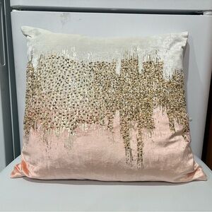 Z Gallerie Joie De Vivre 22” Pillow Blush